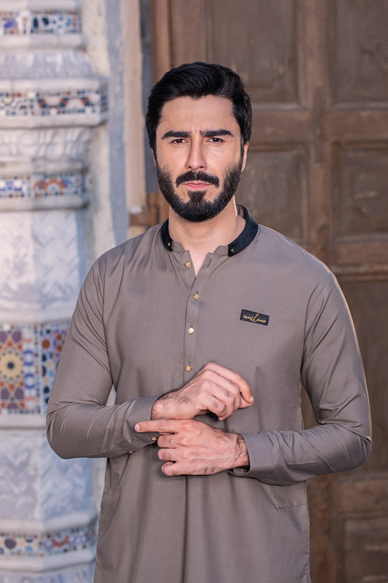 Signature Blended Stitched Suit - Grey - Image 2