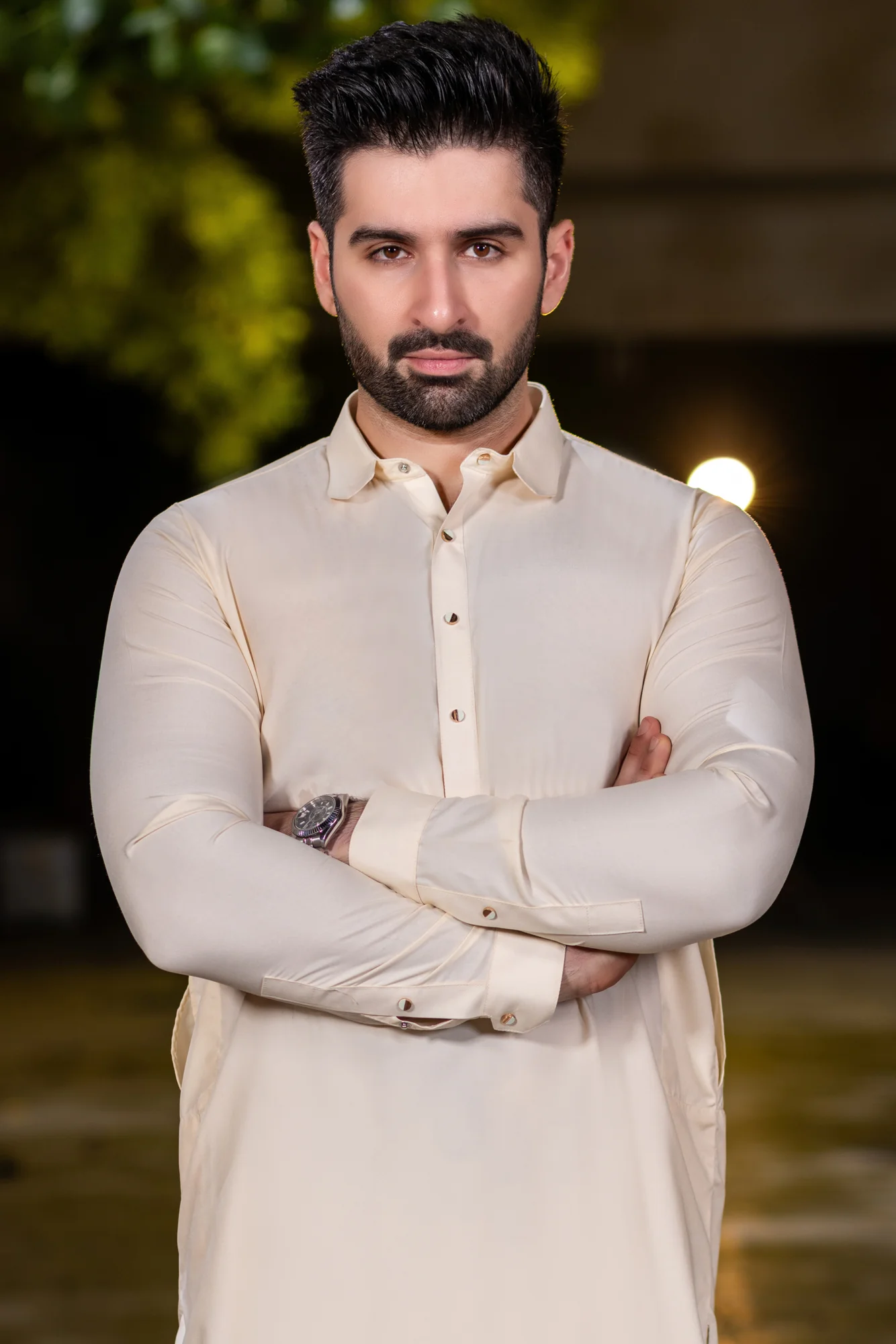 Spanish cut collar Shalwar Kameez-Boski - Image 2