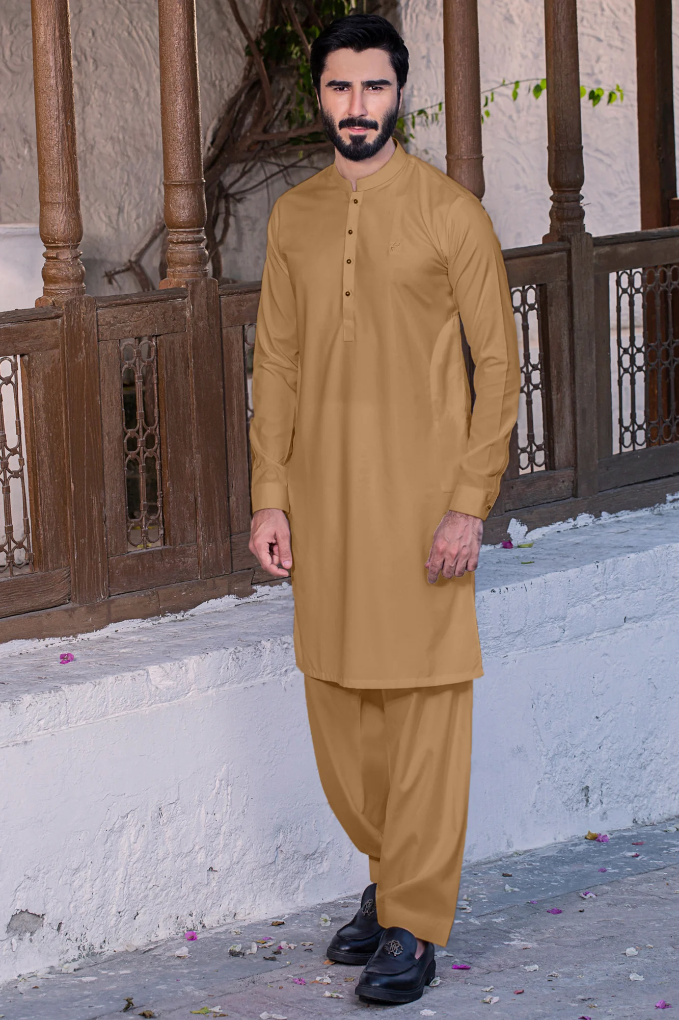 Golden Brown Limited Eiditon Stitched Suit - Image 2