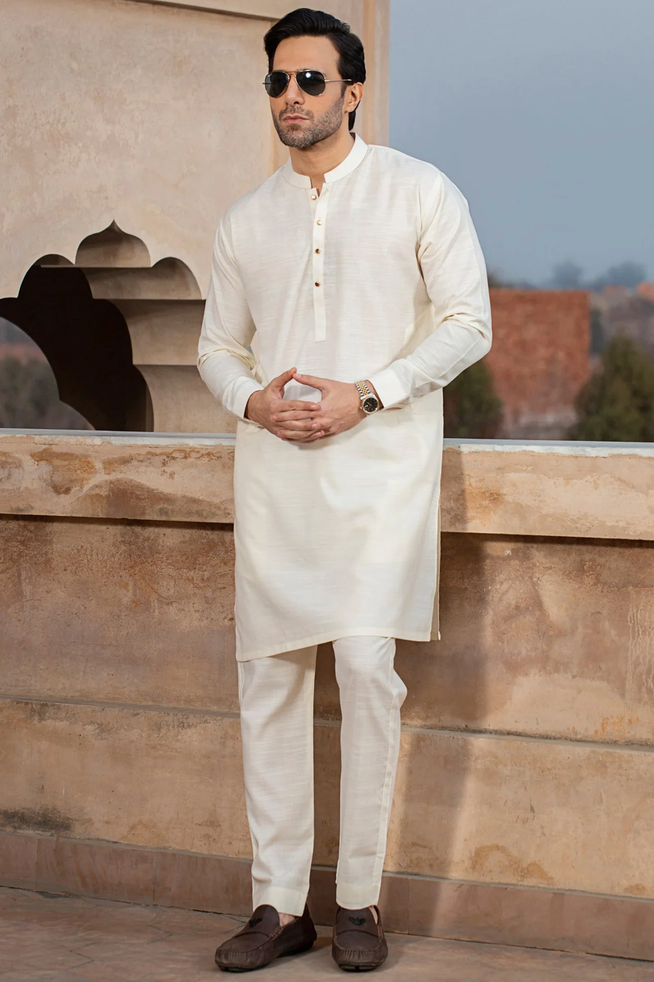 FESTIVE COLLECTION SLUB STITCHED SUIT - BOSKI - Image 2