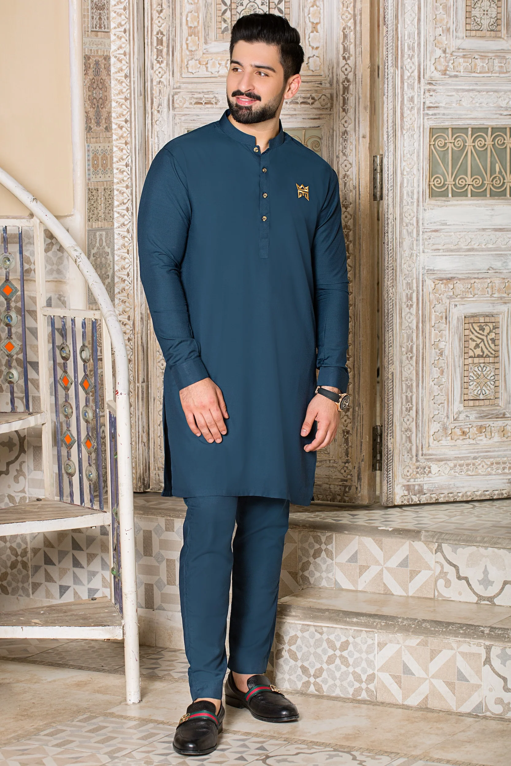 Platinum Collection All Season Stitched Ban Suit - Zinc - Image 3