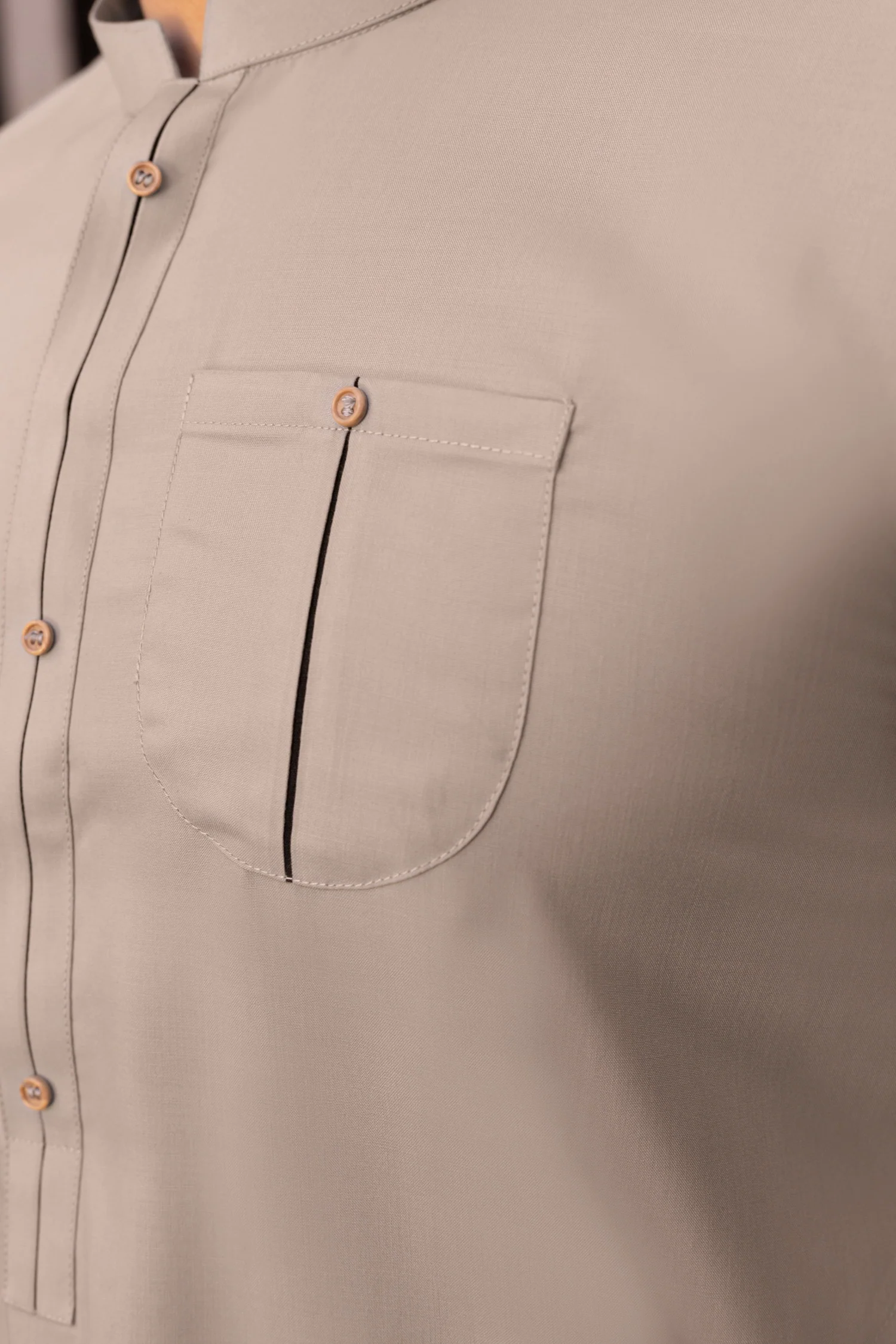 Stitched Kurta Trouser with Pocket - Plum - Image 2
